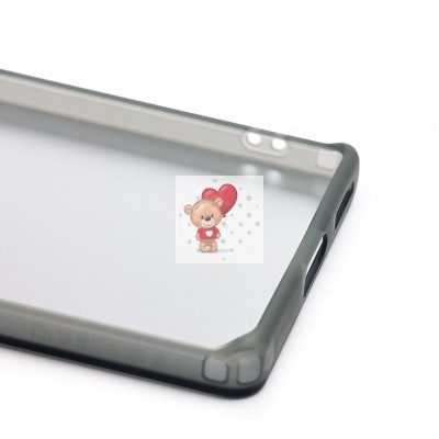 Чехол-накладка для Infinix Note 40 Pro (утка) (прозрачный/черный) - PC094 Чехол-накладка для Infinix Note 40 Pro (утка) (прозрачный/черный) - PC094