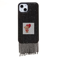 Чехол-накладка для Apple iPhone 13 кристальный водопад (титановый черный) - PC095 POSH SHINE