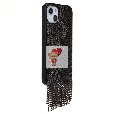 Чехол-накладка для Apple iPhone 13 кристальный водопад (титановый черный) - PC095 POSH SHINE