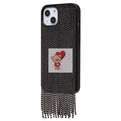 Чехол-накладка для Apple iPhone 13 кристальный водопад (титановый черный) - PC095 POSH SHINE