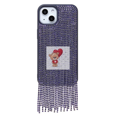 Чехол-накладка для Apple iPhone 13 кристальный водопад (титановый синий) - PC095 POSH SHINE