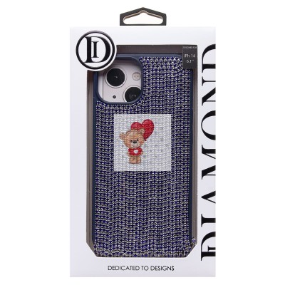 Чехол-накладка для Apple iPhone 13 кристальный водопад (титановый синий) - PC095 POSH SHINE