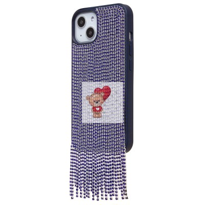 Чехол-накладка для Apple iPhone 13 кристальный водопад (титановый синий) - PC095 POSH SHINE