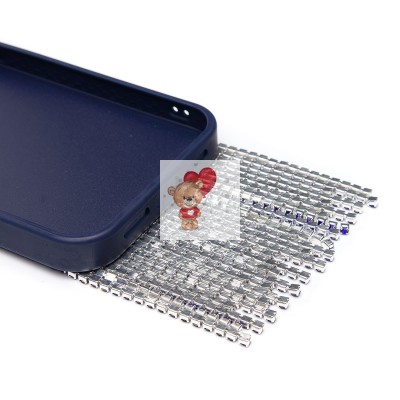 Чехол-накладка для Apple iPhone 13 кристальный водопад (титановый синий) - PC095 POSH SHINE