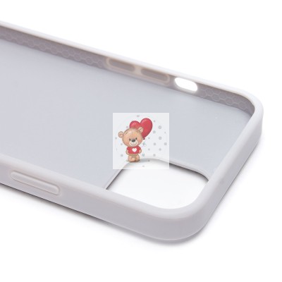 Чехол-накладка для Apple iPhone 13 кристальный водопад (титановый белый) - PC095 POSH SHINE