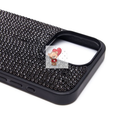 Чехол-накладка для Apple iPhone 15 Pro Max кристальный водопад (титановый черный) - PC095 POSH SHINE