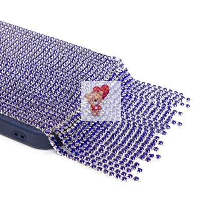 Чехол-накладка для Apple iPhone 15 Pro Max кристальный водопад (титановый синий) - PC095 POSH SHINE