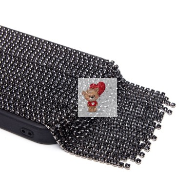 Чехол-накладка для Apple iPhone 15 Pro кристальный водопад (титановый черный) - PC095 POSH SHINE