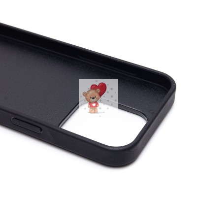 Чехол-накладка для Apple iPhone 15 Pro кристальный водопад (титановый черный) - PC095 POSH SHINE