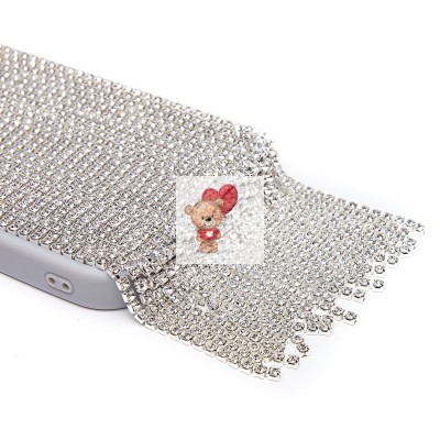 Чехол-накладка для Apple iPhone 15 Pro кристальный водопад (титановый белый) - PC095 POSH SHINE