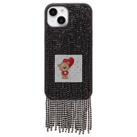 Чехол-накладка для Apple iPhone 15 кристальный водопад (титановый черный) - PC095 POSH SHINE Чехол-накладка для Apple iPhone 15 кристальный водопад (титановый черный) - PC095 POSH SHINE