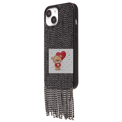 Чехол-накладка для Apple iPhone 15 кристальный водопад (титановый черный) - PC095 POSH SHINE Чехол-накладка для Apple iPhone 15 кристальный водопад (титановый черный) - PC095 POSH SHINE