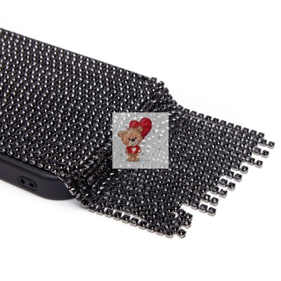 Чехол-накладка для Apple iPhone 15 кристальный водопад (титановый черный) - PC095 POSH SHINE Чехол-накладка для Apple iPhone 15 кристальный водопад (титановый черный) - PC095 POSH SHINE