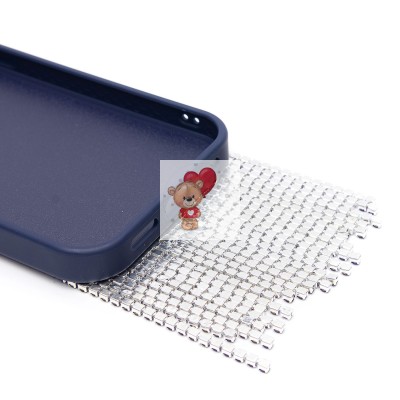 Чехол-накладка для Apple iPhone 15 кристальный водопад (титановый синий) - PC095 POSH SHINE Чехол-накладка для Apple iPhone 15 кристальный водопад (титановый синий) - PC095 POSH SHINE