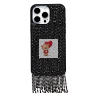 Чехол-накладка для Apple iPhone 16 Pro Max кристальный водопад (титановый черный) - PC095 POSH SHINE