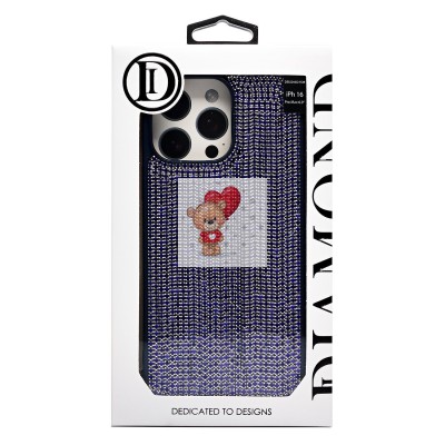 Чехол-накладка для Apple iPhone 16 Pro Max кристальный водопад (титановый синий) - PC095 POSH SHINE