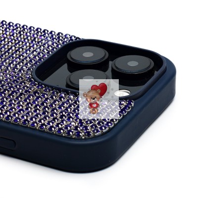 Чехол-накладка для Apple iPhone 16 Pro кристальный водопад (титановый синий) - PC095 POSH SHINE