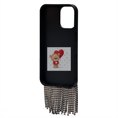 Чехол-накладка для Apple iPhone 16 кристальный водопад (титановый черный) - PC095 POSH SHINE