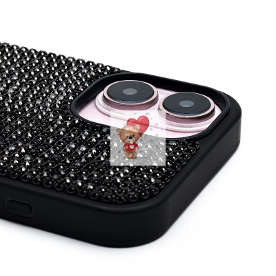 Чехол-накладка для Apple iPhone 16 кристальный водопад (титановый черный) - PC095 POSH SHINE