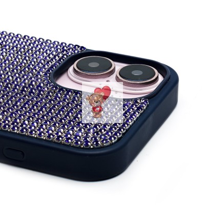 Чехол-накладка для Apple iPhone 16 кристальный водопад (титановый синий) - PC095 POSH SHINE