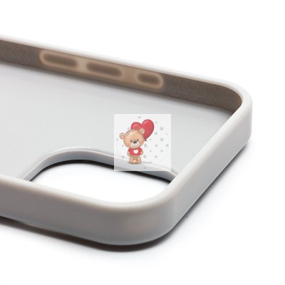 Чехол-накладка для Apple iPhone 16 кристальный водопад (титановый белый) - PC095 POSH SHINE