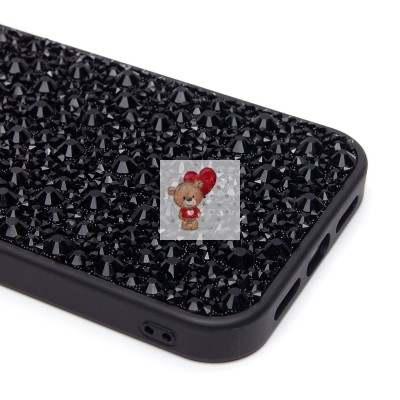 Чехол-накладка для Apple iPhone 14 капли дождя (титановый черный) - PC096 POSH SHINE