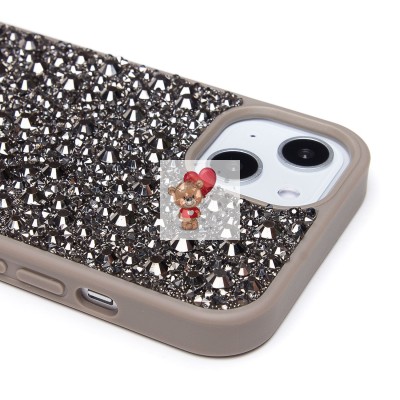 Чехол-накладка для Apple iPhone 13 капли дождя (титановый серый) - PC096 POSH SHINE