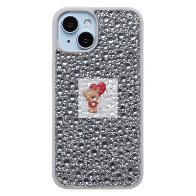 Чехол-накладка для Apple iPhone 13 капли дождя (белый) - PC096 POSH SHINE