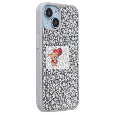 Чехол-накладка для Apple iPhone 13 капли дождя (белый) - PC096 POSH SHINE