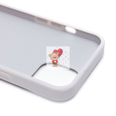 Чехол-накладка для Apple iPhone 13 капли дождя (белый) - PC096 POSH SHINE