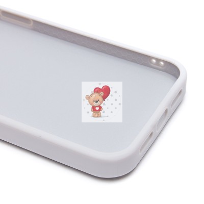 Чехол-накладка для Apple iPhone 13 капли дождя (белый) - PC096 POSH SHINE