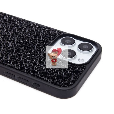 Чехол-накладка для Apple iPhone 15 Pro Max капли дождя (титановый черный) - PC096 POSH SHINE