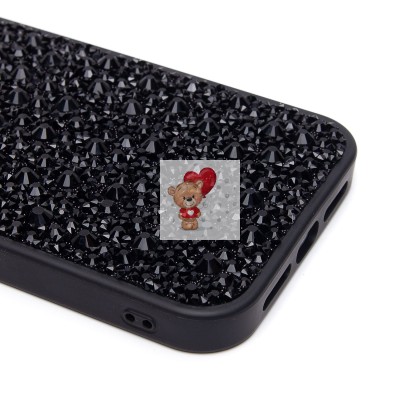 Чехол-накладка для Apple iPhone 15 Pro Max капли дождя (титановый черный) - PC096 POSH SHINE