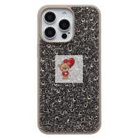 Чехол-накладка для Apple iPhone 15 Pro Max капли дождя (титановый серый) - PC096 POSH SHINE