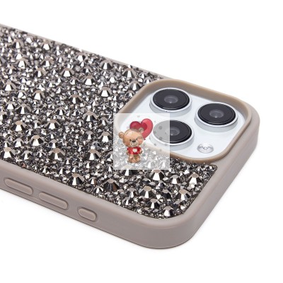 Чехол-накладка для Apple iPhone 15 Pro Max капли дождя (титановый серый) - PC096 POSH SHINE