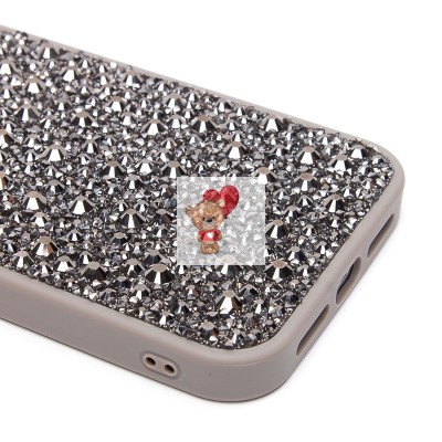 Чехол-накладка для Apple iPhone 15 Pro Max капли дождя (титановый серый) - PC096 POSH SHINE