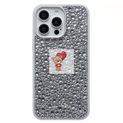 Чехол-накладка для Apple iPhone 15 Pro Max капли дождя (белый) - PC096 POSH SHINE Чехол-накладка для Apple iPhone 15 Pro Max капли дождя (белый) - PC096 POSH SHINE