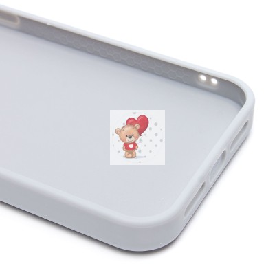 Чехол-накладка для Apple iPhone 15 Pro Max капли дождя (белый) - PC096 POSH SHINE