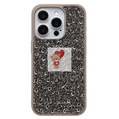 Чехол-накладка для Apple iPhone 15 Pro капли дождя (титановый серый) - PC096 POSH SHINE Чехол-накладка для Apple iPhone 15 Pro капли дождя (титановый серый) - PC096 POSH SHINE