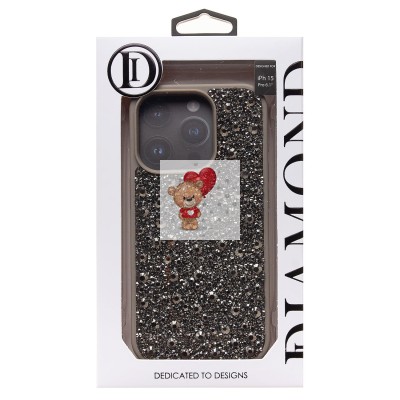 Чехол-накладка для Apple iPhone 15 Pro капли дождя (титановый серый) - PC096 POSH SHINE