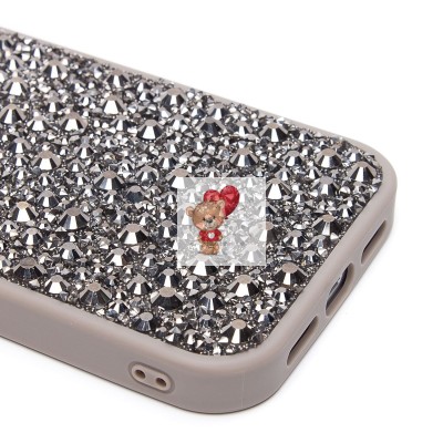 Чехол-накладка для Apple iPhone 15 Pro капли дождя (титановый серый) - PC096 POSH SHINE