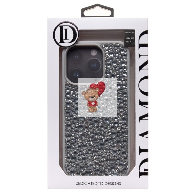 Чехол-накладка для Apple iPhone 15 Pro капли дождя (белый) - PC096 POSH SHINE