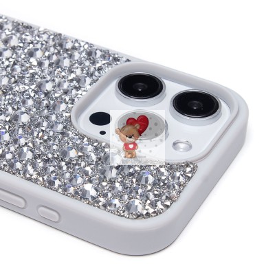 Чехол-накладка для Apple iPhone 15 Pro капли дождя (белый) - PC096 POSH SHINE