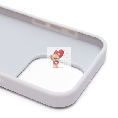 Чехол-накладка для Apple iPhone 15 Pro капли дождя (белый) - PC096 POSH SHINE