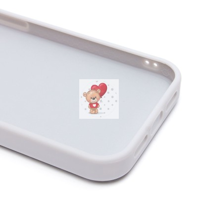 Чехол-накладка для Apple iPhone 15 Pro капли дождя (белый) - PC096 POSH SHINE