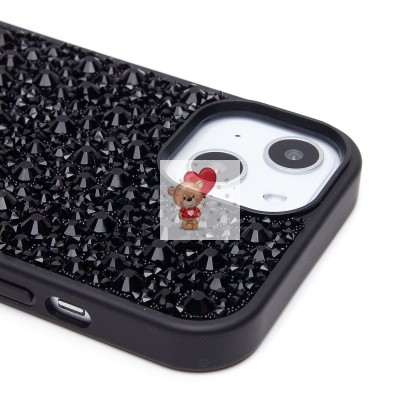 Чехол-накладка для Apple iPhone 15 капли дождя (титановый черный) - PC096 POSH SHINE