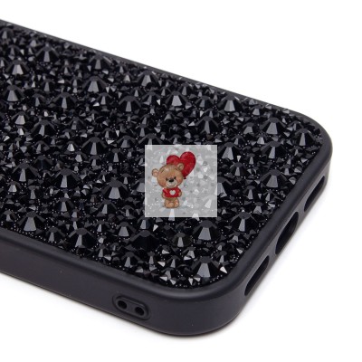 Чехол-накладка для Apple iPhone 15 капли дождя (титановый черный) - PC096 POSH SHINE