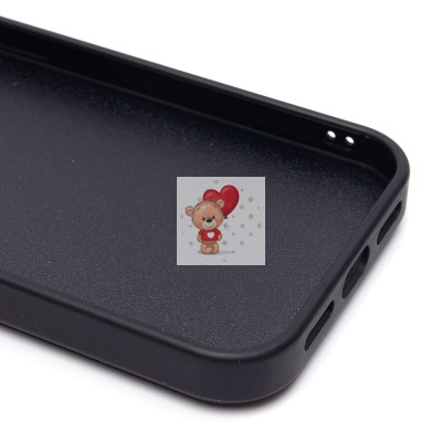 Чехол-накладка для Apple iPhone 15 капли дождя (титановый черный) - PC096 POSH SHINE