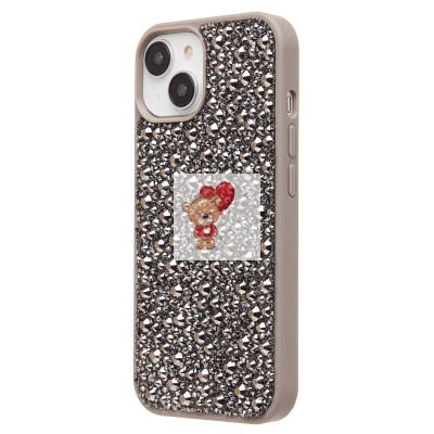 Чехол-накладка для Apple iPhone 15 капли дождя (титановый серый) - PC096 POSH SHINE