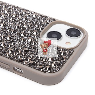 Чехол-накладка для Apple iPhone 15 капли дождя (титановый серый) - PC096 POSH SHINE